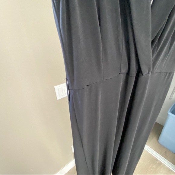 ECI New York slinky stretch black lace back jumpsuit - NWT - Picture 3 of 9